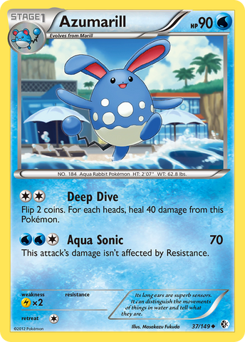 Azumarill (37/149) [Blanco y negro: Límites cruzados] 