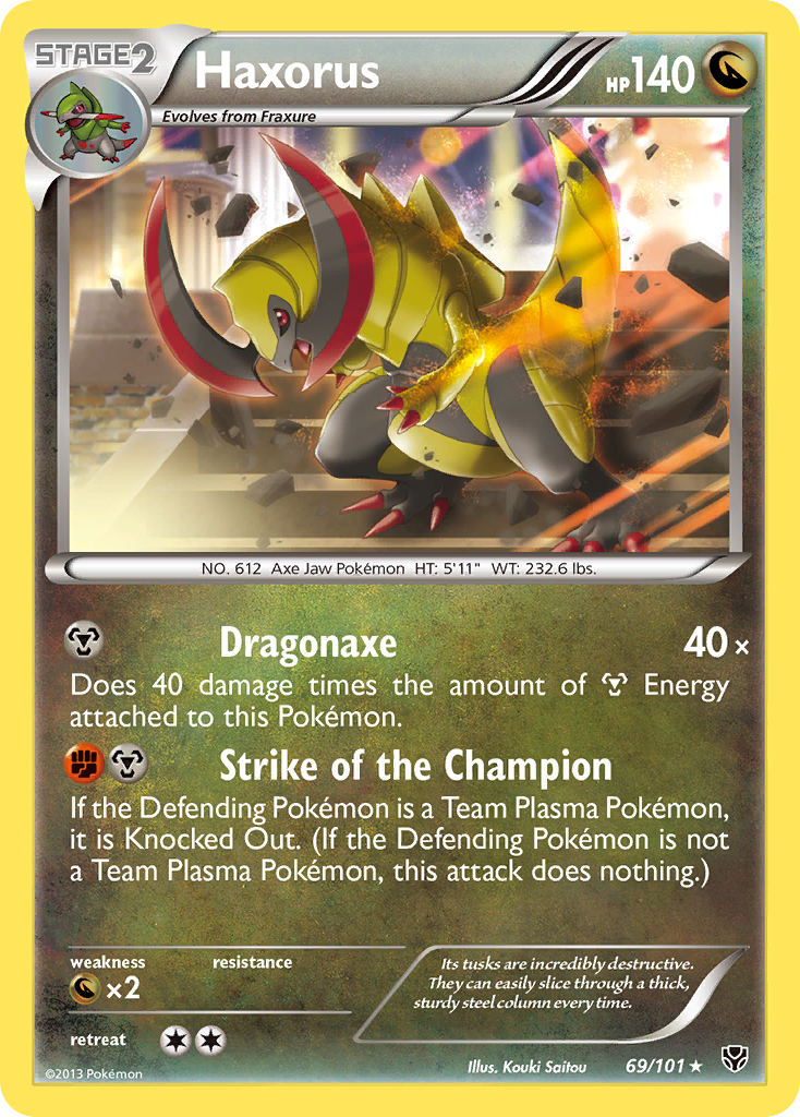 Haxorus (69/101) [Blanco y negro: Explosión de plasma] 