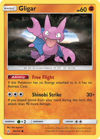 Gligar (98/214) [Sol y Luna: Vínculos inquebrantables] 