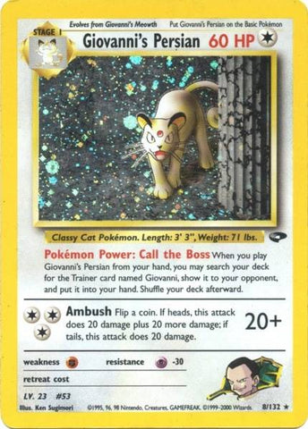 Persa de Giovanni (8/132) [Gym Challenge Unlimited] 