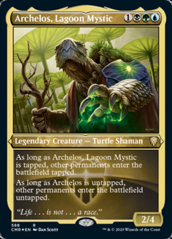 Archelos, Lagoon Mystic (Grabado) [Commander Legends] 
