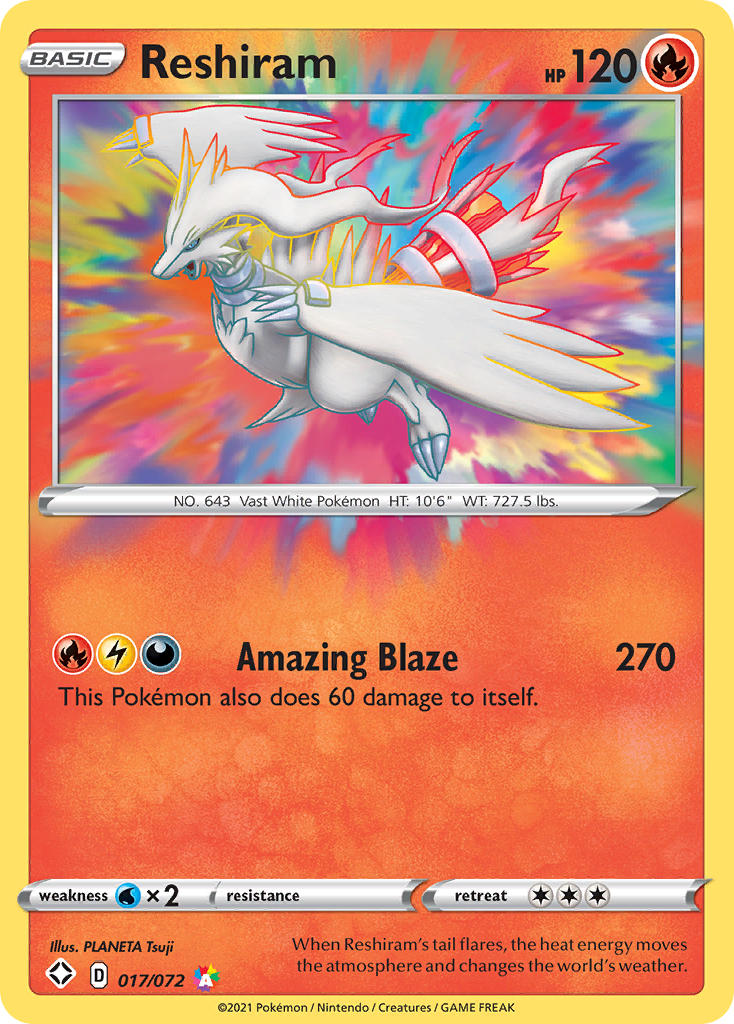 Reshiram (017/072) [Espada y escudo: Destinos brillantes] 