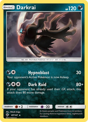 Darkrai (87/147) [Sol y Luna: Sombras ardientes] 