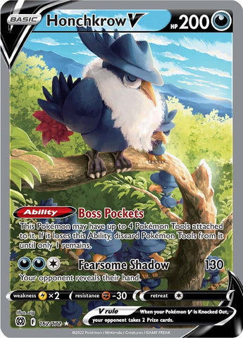 Honchkrow V (162/172) [Espada y escudo: estrellas brillantes] 