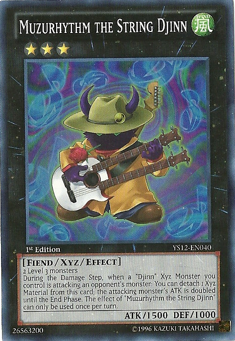 Muzurhythm el Djinn de Cuerdas [YS12-EN040] Súper Raro 