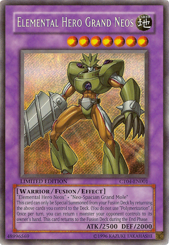 Héroe elemental Grand Neos [CT04-EN001] Secreto raro 
