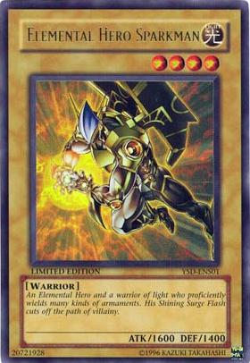 HÉROE elemental Sparkman [YSD-ENS01] Ultra raro 