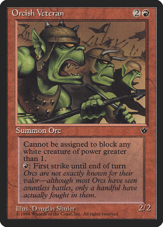 Veterano orco (Douglas Shuler) [Fallen Empires] 