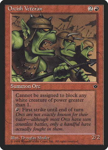 Veterano orco (Douglas Shuler) [Fallen Empires] 
