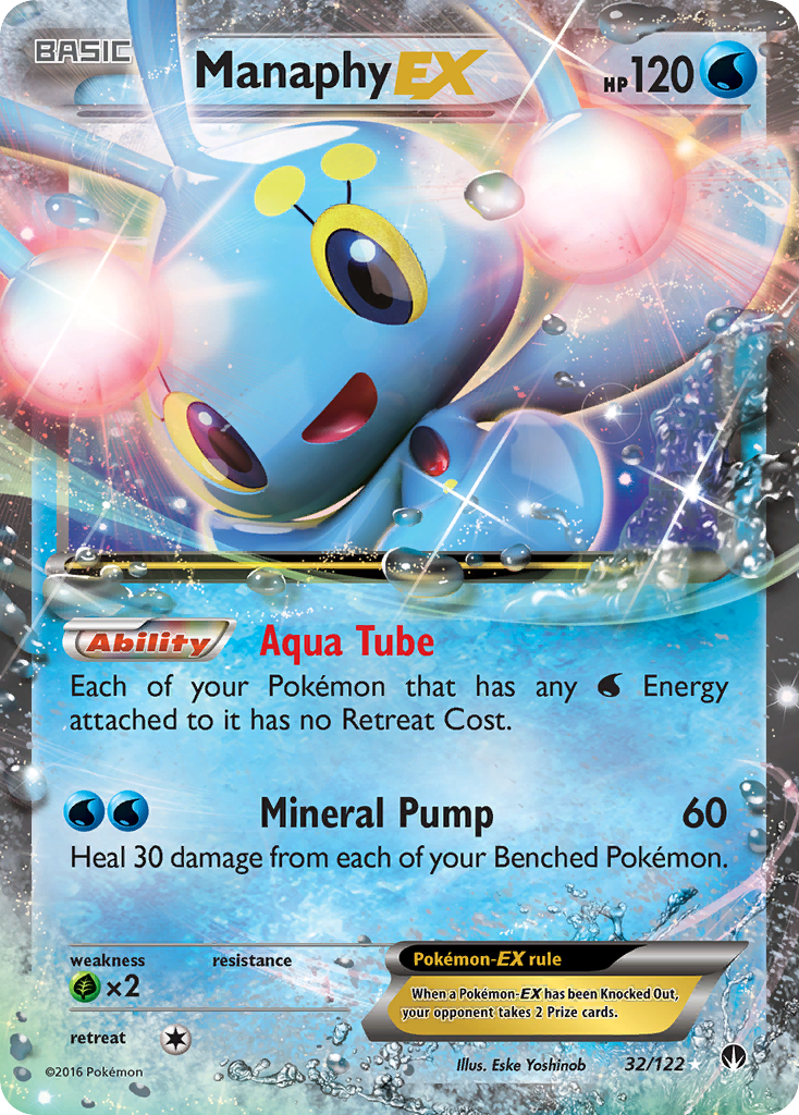 Manaphy EX (32/122) [XY: Punto de ruptura] 