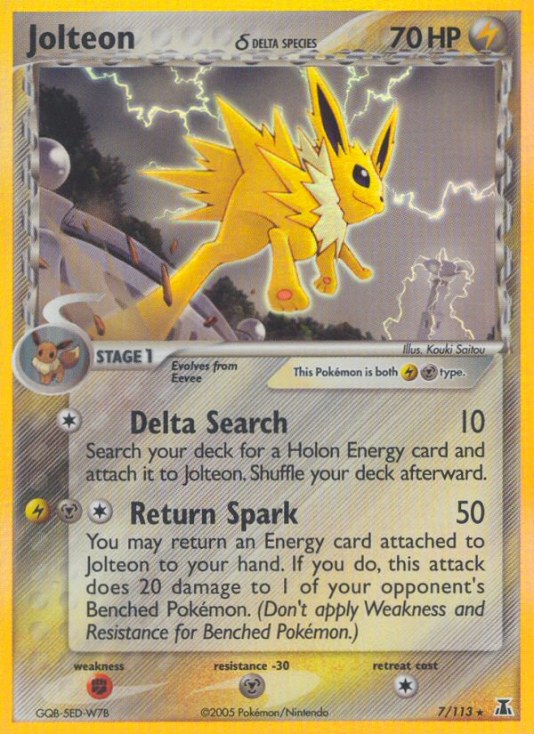 Jolteon (7/113) (Especie Delta) [EX: Especie Delta] 
