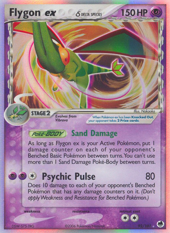 Flygon ex (92/101) (Especie Delta) [EX: Dragon Frontiers] 