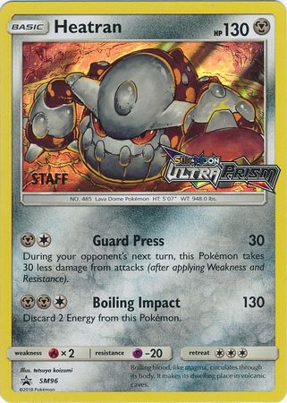 Heatran (SM96) (Promoción de presentación del personal) [Sol y luna: Promociones de Black Star] 