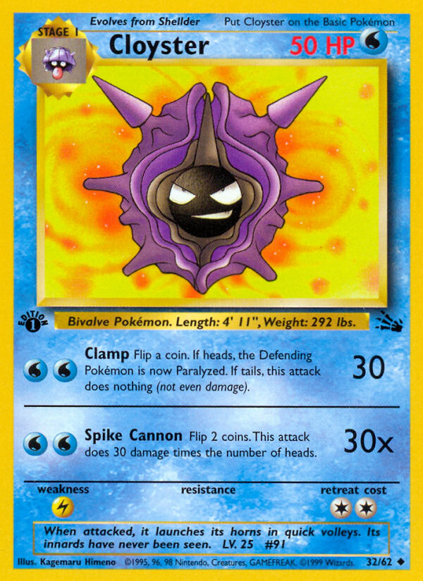 Cloyster (32/62) [Fossil 1.ª edición] 