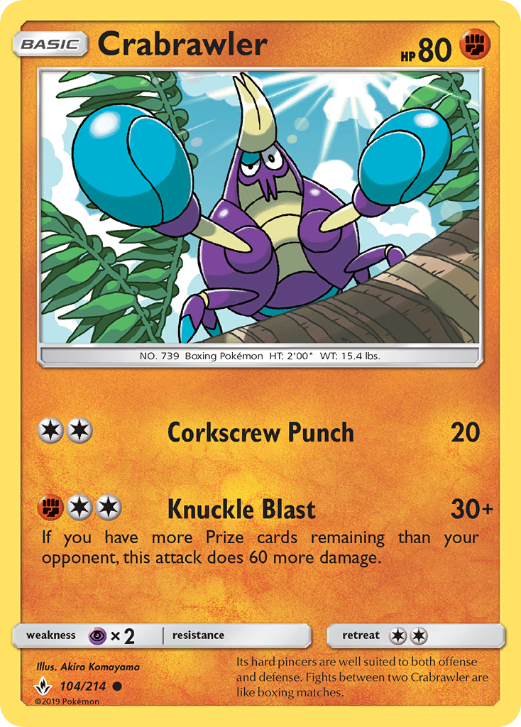 Crabrawler (104/214) [Sol y Luna: Vínculos inquebrantables] 