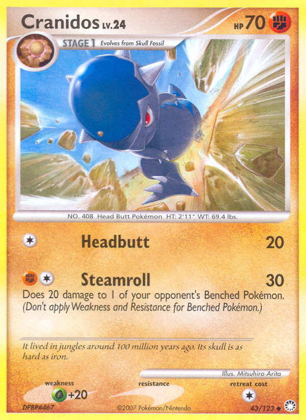 Cranidos (43/123) [Diamante y Perla: Tesoros Misteriosos] 