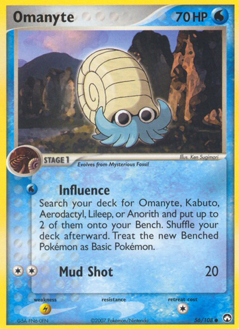 Omanyte (56/108) [EX: Guardianes del poder] 