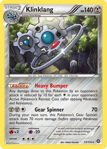 Klinklang (73/114) (Exclusivo de la cubierta temática) [XY: Steam Siege] 