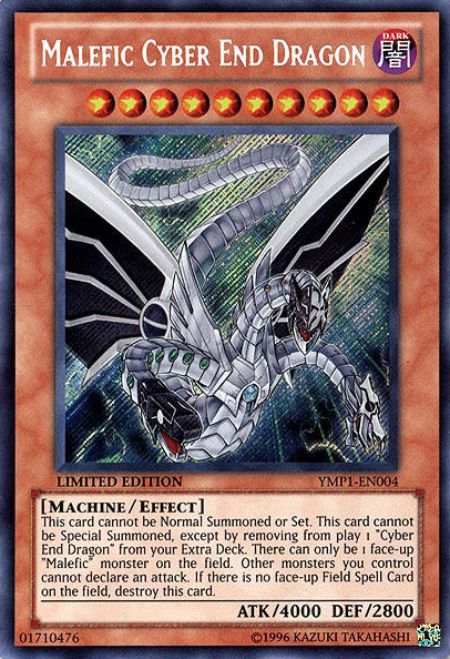 Dragón Cyber ​​End Maléfico [YMP1-EN004] Secreto Raro 