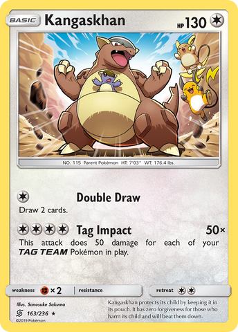 Kangaskhan (163/236) [Sol y Luna: Mentes unificadas] 