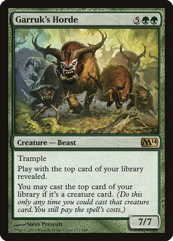 Horda de Garruk [Magic 2014] 