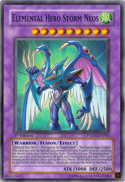 Héroe elemental Storm Neos [PTDN-EN043] Súper raro 