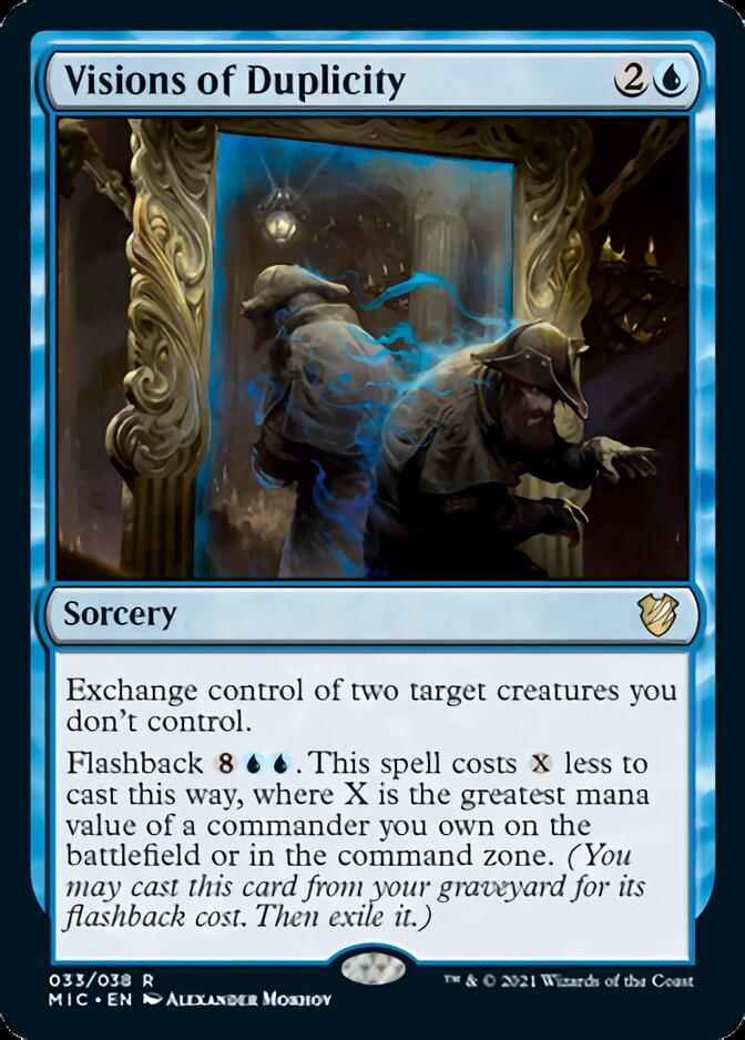 Visiones de duplicidad [Innistrad: Midnight Hunt Commander] 