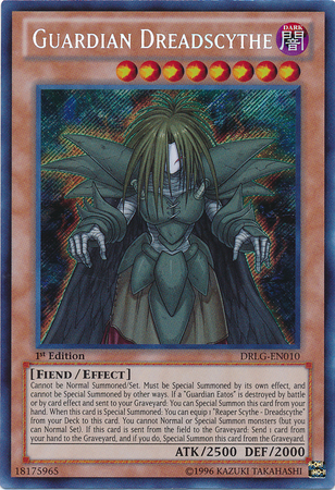 Guardian Dreadscythe [DRLG-EN010] Secreto Raro 