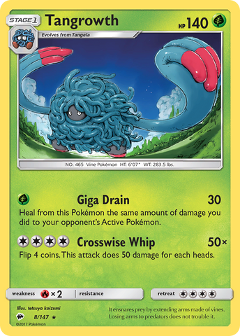 Tangrowth (8/147) [Sol y Luna: Sombras ardientes] 