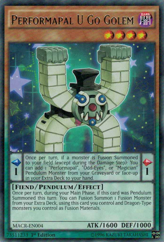 Performapal U Go Golem [MACR-EN004] Raro 