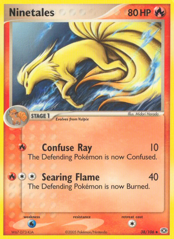 Ninetales (38/106) [EX: Esmeralda] 