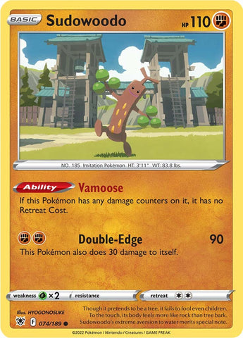 Sudowoodo (074/189) [Espada y escudo: Resplandor astral] 