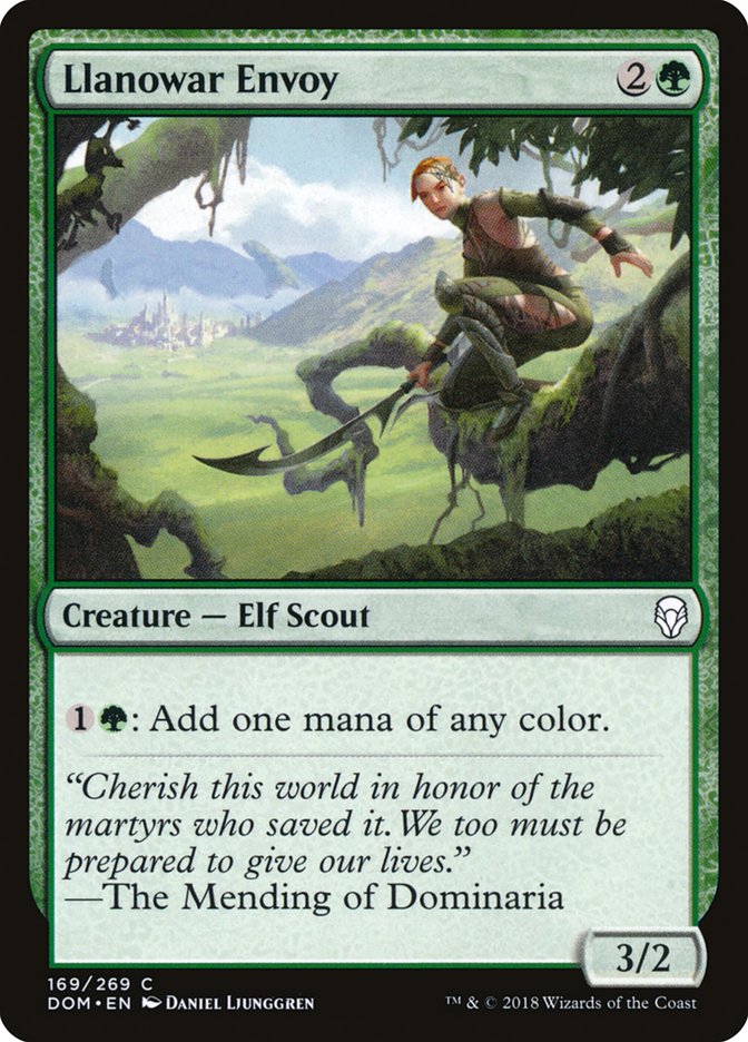 Enviado de Llanowar [Dominaria] 