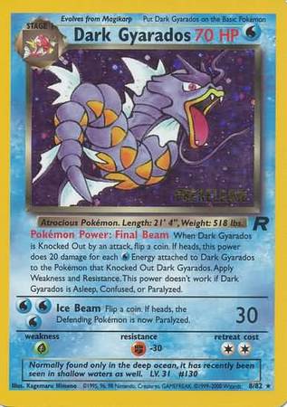 Dark Gyarados (8/82) (Promoción de presentación) [Team Rocket Unlimited] 