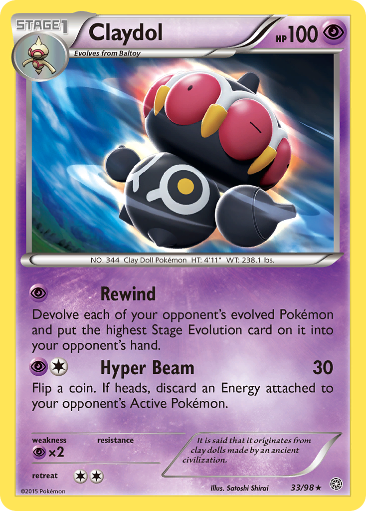 Claydol (33/98) [XY: Orígenes antiguos] 