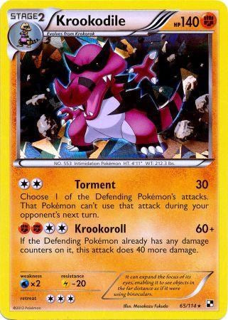 Krookodile (65/114) (Holo de hielo agrietado) [Blanco y negro: conjunto básico] 