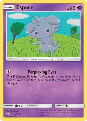 Espurr (59/147) [Sol y Luna: Sombras ardientes] 