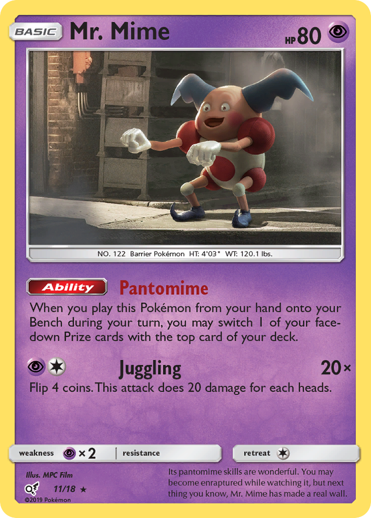 Sr. Mime (18/11) [Sol y Luna: Detective Pikachu] 