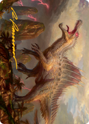 Tarjeta de arte Etali, Primal Conqueror (firma estampada en oro) [Serie de arte March of the Machine] 
