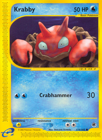 Krabby (115/165) [Expedición: Conjunto básico] 