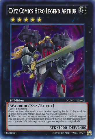 CXyz Comics Hero Legend Arthur [NUMH-EN042] Secreto Raro 