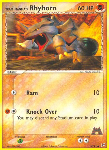 Rhyhorn del equipo Magma (68/95) [EX: Equipo Magma vs Equipo Aqua] 