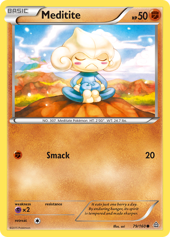 Meditita (79/160) [XY: Choque primigenio] 
