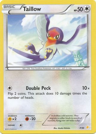 Taillow (30/7) [XY: Kit de entrenador 3 - Pikachu Libre] 