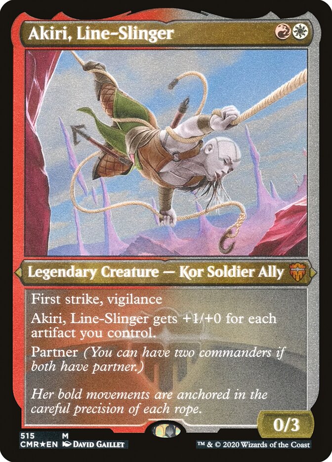 Akiri, Line-Slinger (grabado) [Commander Legends] 