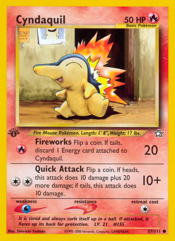 Cyndaquil (57/111) [Neo Génesis 1.ª edición] 