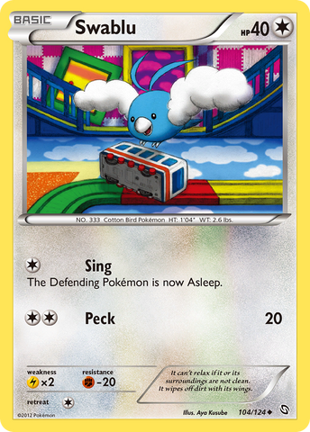 Swablu (104/124) [Blanco y negro: Dragones exaltados] 
