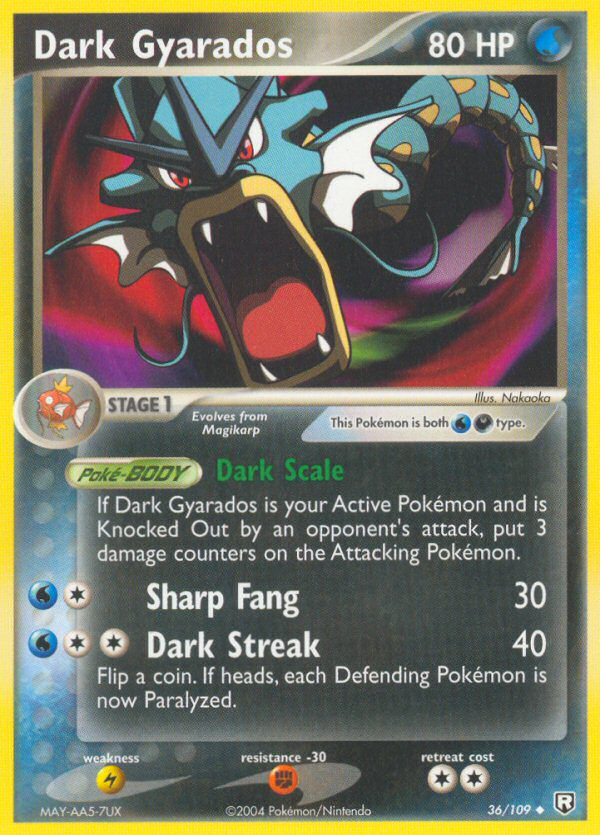 Dark Gyarados (36/109) [EX: El regreso del Team Rocket] 