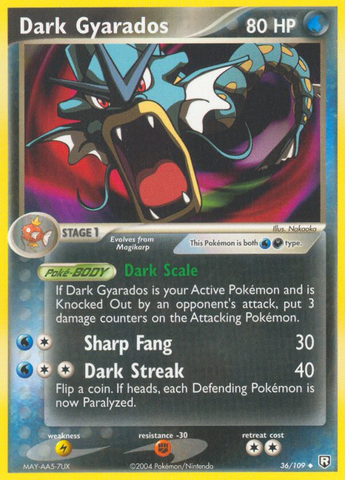 Dark Gyarados (36/109) [EX: El regreso del Team Rocket] 
