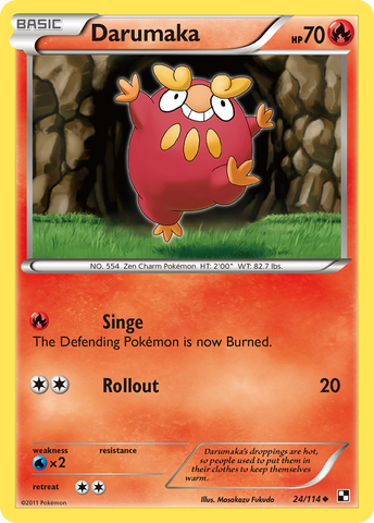 Darumaka (24/114) [Blanco y negro: Conjunto básico] 
